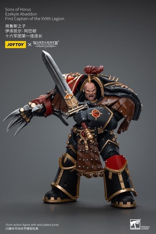 Warhammer: The Horus Heresy Sons of Horus Ezekyle Abaddon, First Captain of the XVLth Legion 1/18 Scale Action Figure Gallery Image 5