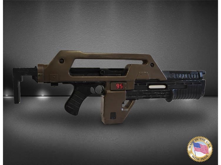 Aliens Stunt M41A1 Pulse Rifle Prop Replica (Brown Bess Weathered) Gallery Image 1