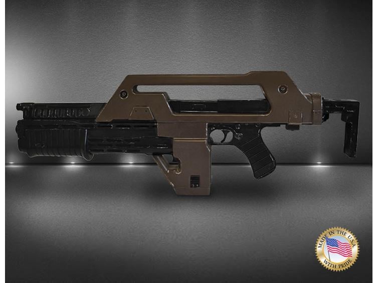 Aliens Stunt M41A1 Pulse Rifle Prop Replica (Brown Bess Weathered) Gallery Image 5