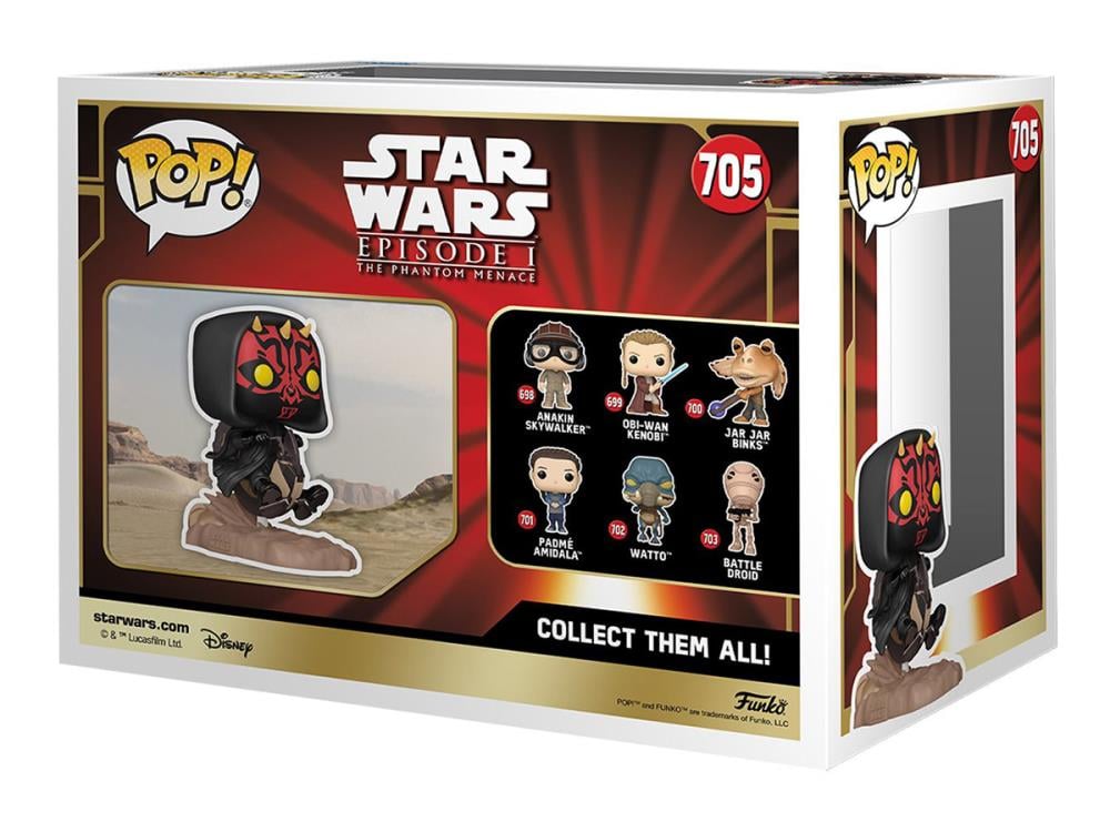 Pop! Rides Deluxe: Star Wars: The Phantom Menace 25th Anniversary Darth Maul on Bloodfin Speeder Gallery Image 5