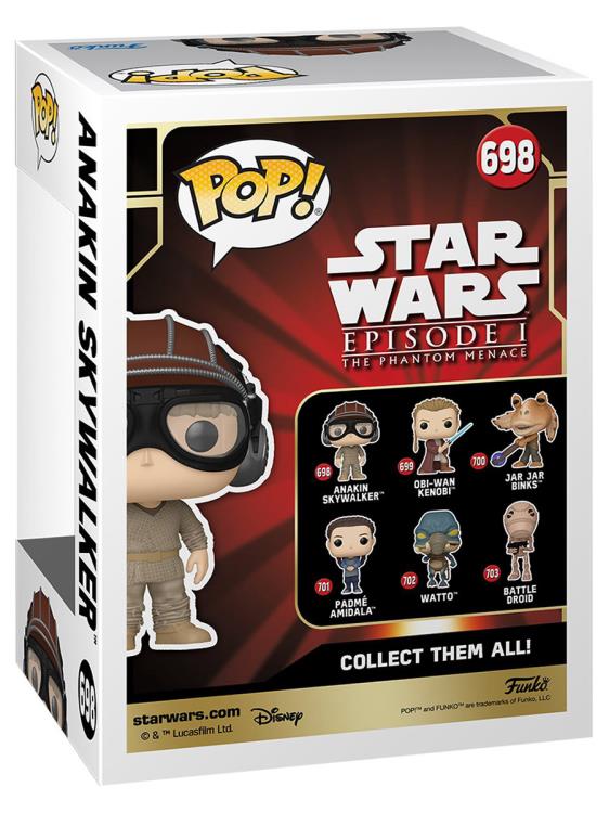 Pop! Star Wars: The Phantom Menace 25th Anniversary Anakin Skywalker (Pod Racer Helmet) Gallery Image 5