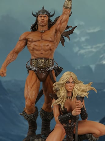 Conan the Barbarian Static-6 Conan and Valeria 1/6 Scale Statue Gallery Image 2