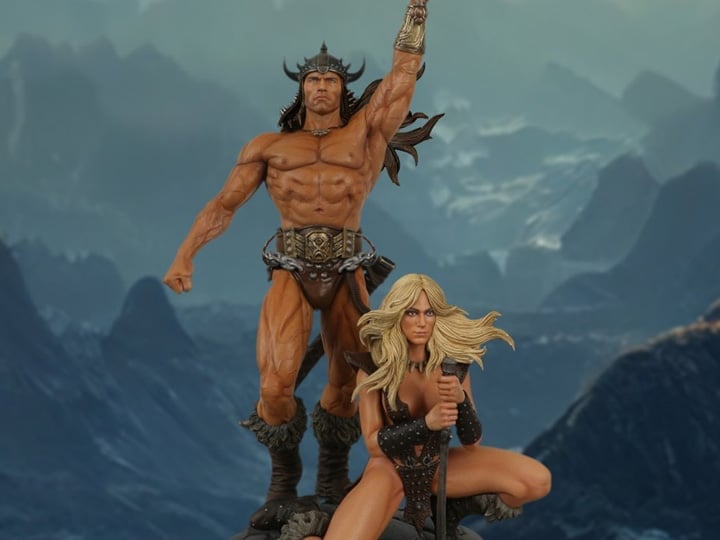 Conan the Barbarian Static-6 Conan and Valeria 1/6 Scale Statue Gallery Image 1