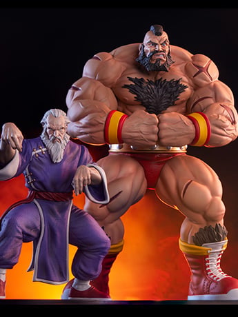 Street Fighter Street Jam Zangief and Gen 1/10 Scale Statue Set