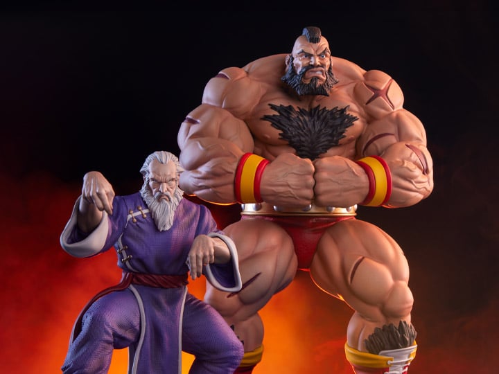 Street Fighter Street Jam Zangief and Gen 1/10 Scale Statue Set