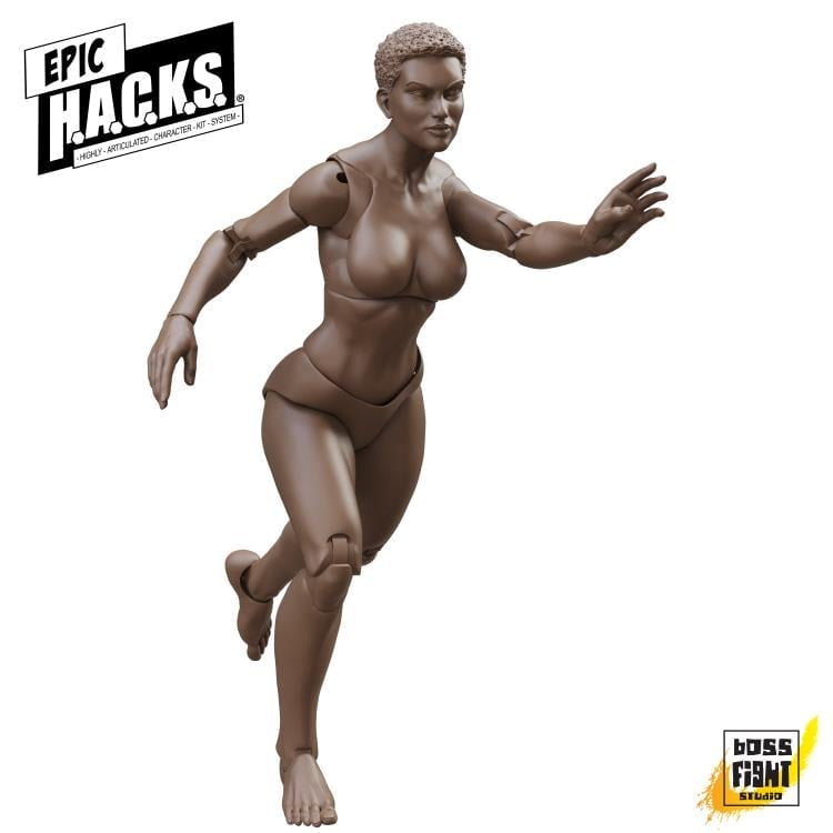 Epic H.A.C.K.S. Blanks Coffee Brown Female 1/12 Scale Action Figure Gallery Image 4