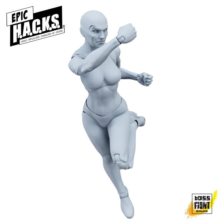 Epic H.A.C.K.S. Blanks Shady Gray Female 1/12 Scale Action Figure Gallery Image 4