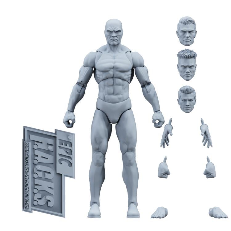 Epic H.A.C.K.S. Blanks Shady Gray Male 1/12 Scale Action Figure Gallery Image 3