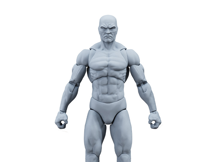 Epic H.A.C.K.S. Blanks Shady Gray Male 1/12 Scale Action Figure Gallery Image 1