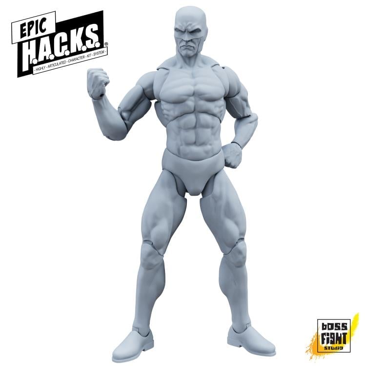 Epic H.A.C.K.S. Blanks Shady Gray Male 1/12 Scale Action Figure Gallery Image 4