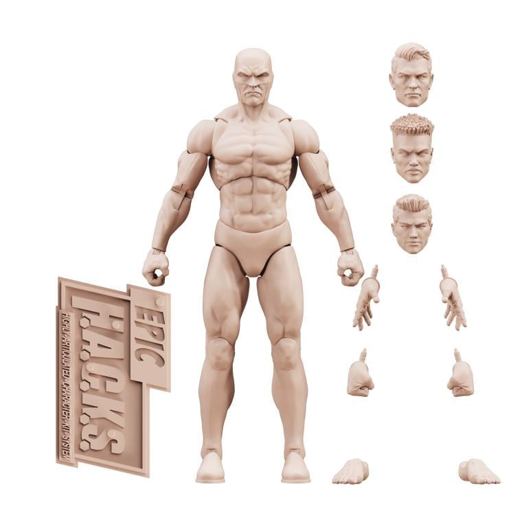 Epic H.A.C.K.S. Blanks Champagne Beige Male 1/12 Scale Action Figure Gallery Image 3