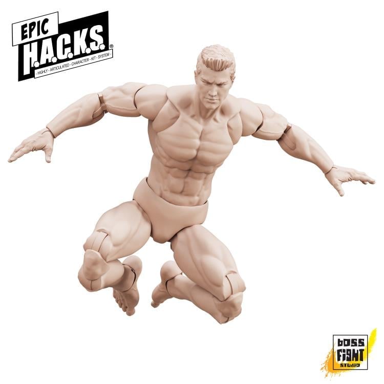 Epic H.A.C.K.S. Blanks Champagne Beige Male 1/12 Scale Action Figure Gallery Image 4