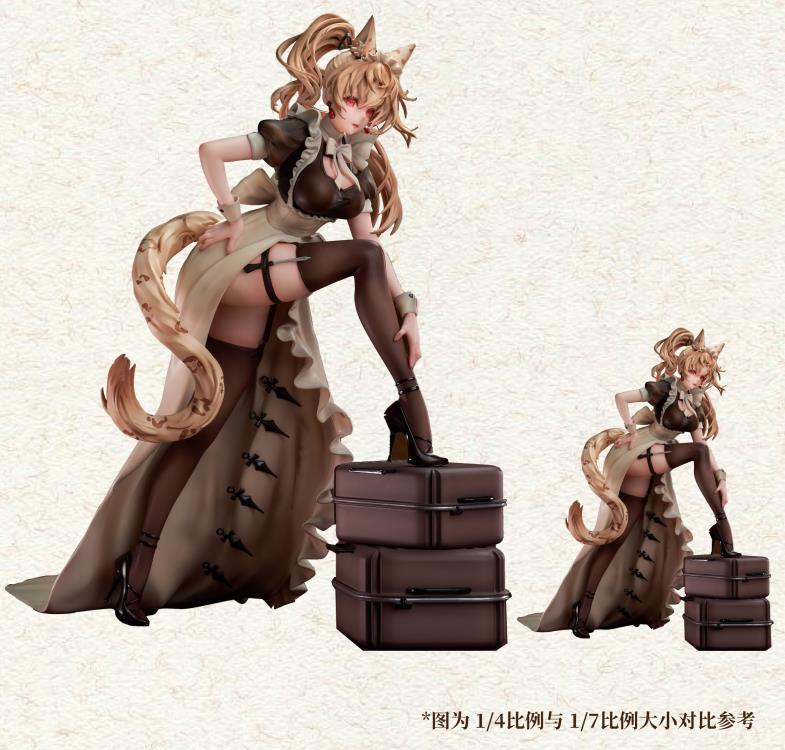 DeadPrince Illustration Battle Maid Different Species Leopard Cat Maria 1/4 Scale Figure Gallery Image 12