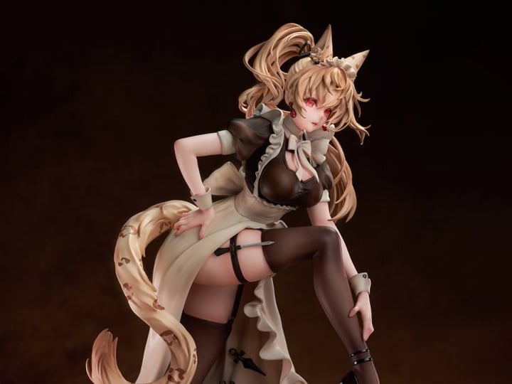 DeadPrince Illustration Battle Maid Different Species Leopard Cat Maria 1/4 Scale Figure Gallery Image 1