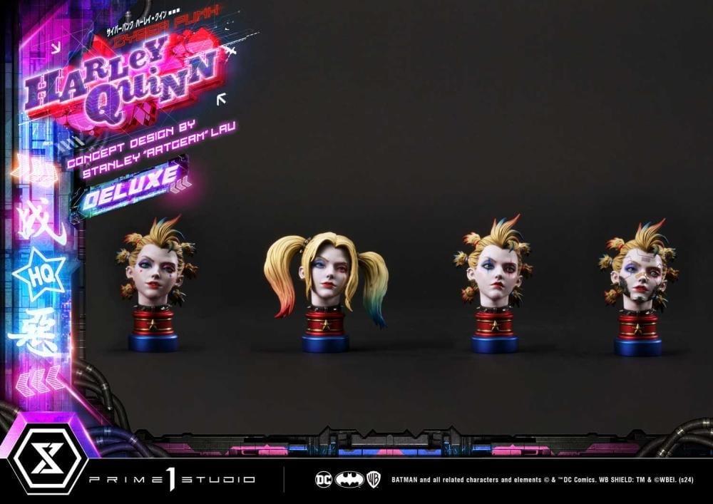 DC Comics Ultimate Premium Masterline Cyberpunk Harley Quinn Deluxe Statue Gallery Image 22