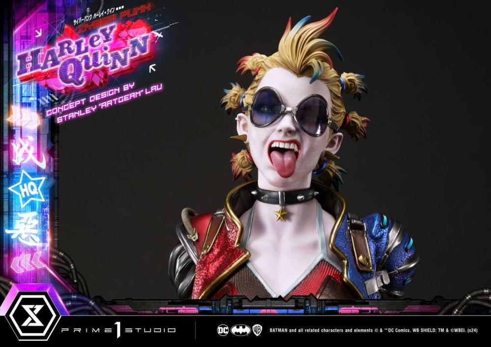 DC Comics Ultimate Premium Masterline Cyberpunk Harley Quinn Deluxe Statue Gallery Image 51