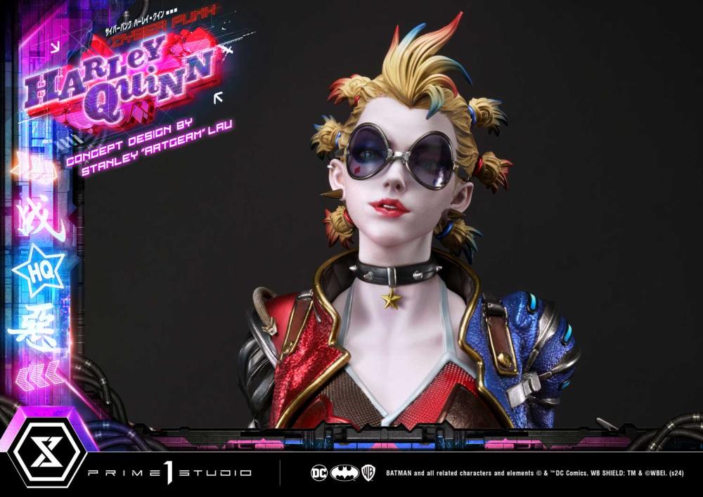 DC Comics Ultimate Premium Masterline Cyberpunk Harley Quinn Deluxe Statue Gallery Image 55