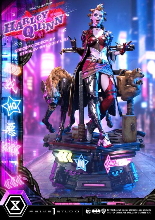 DC Comics Ultimate Premium Masterline Cyberpunk Harley Quinn Deluxe Statue Gallery Image 33