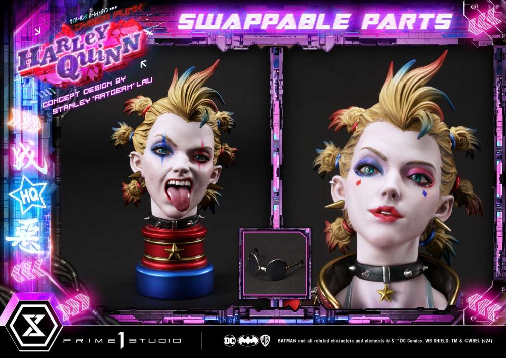 DC Comics Ultimate Premium Masterline Cyberpunk Harley Quinn Deluxe Statue Gallery Image 75