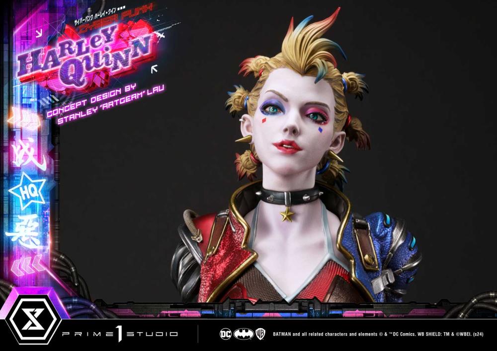DC Comics Ultimate Premium Masterline Cyberpunk Harley Quinn Deluxe Statue Gallery Image 56
