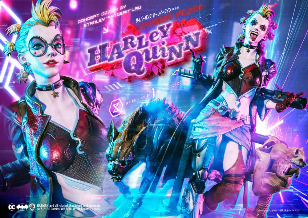 DC Comics Ultimate Premium Masterline Cyberpunk Harley Quinn Deluxe Statue Gallery Image 32