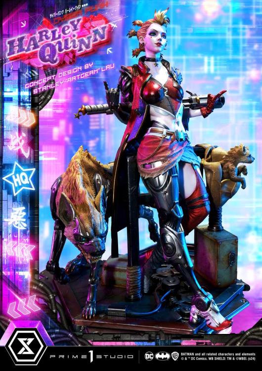 DC Comics Ultimate Premium Masterline Cyberpunk Harley Quinn Deluxe Statue Gallery Image 37
