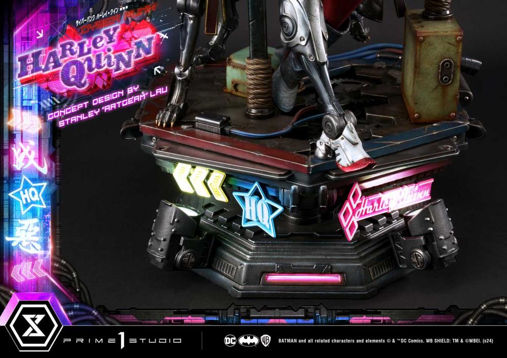 DC Comics Ultimate Premium Masterline Cyberpunk Harley Quinn Deluxe Statue Gallery Image 73