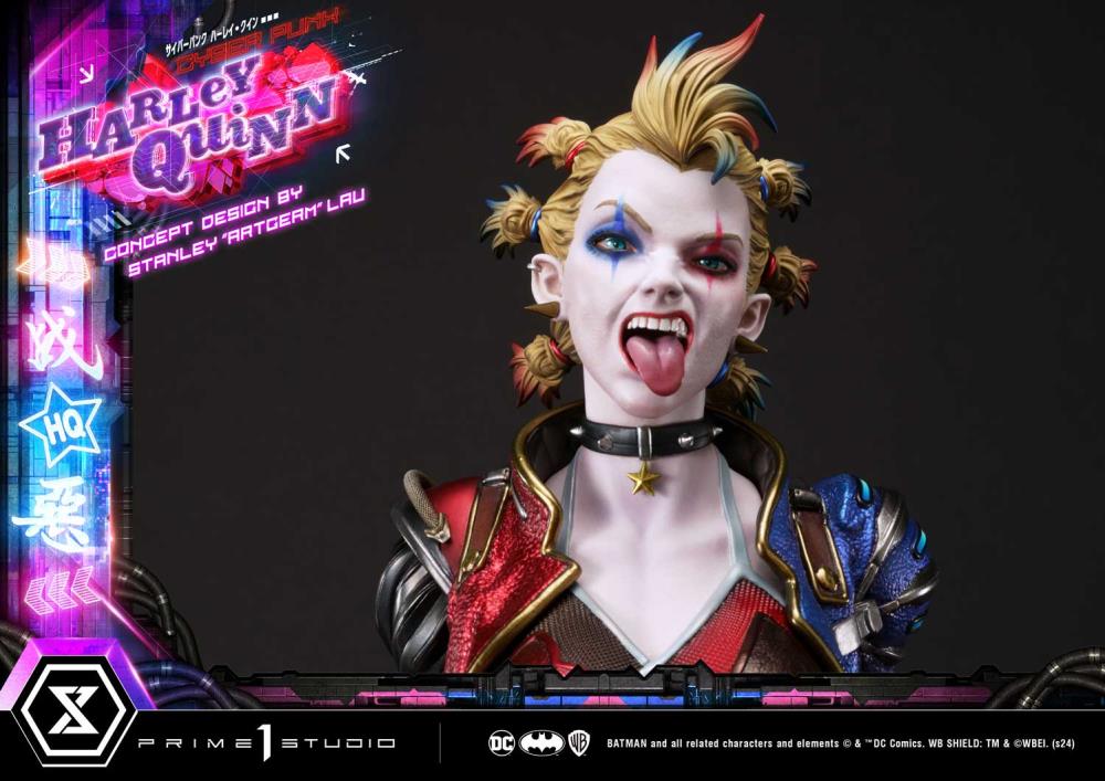 DC Comics Ultimate Premium Masterline Cyberpunk Harley Quinn Deluxe Statue Gallery Image 57