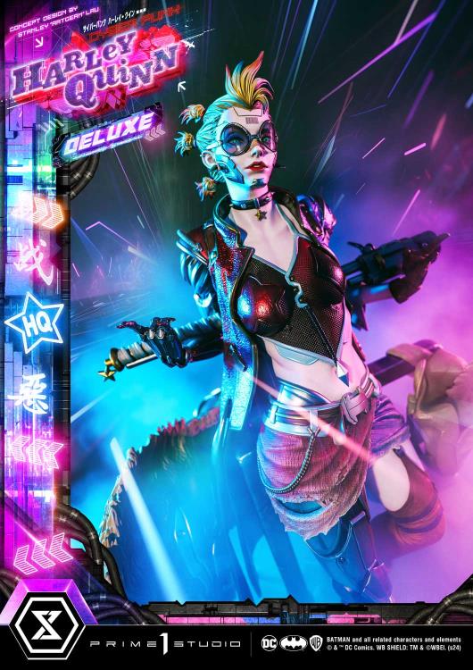 DC Comics Ultimate Premium Masterline Cyberpunk Harley Quinn Deluxe Statue Gallery Image 16