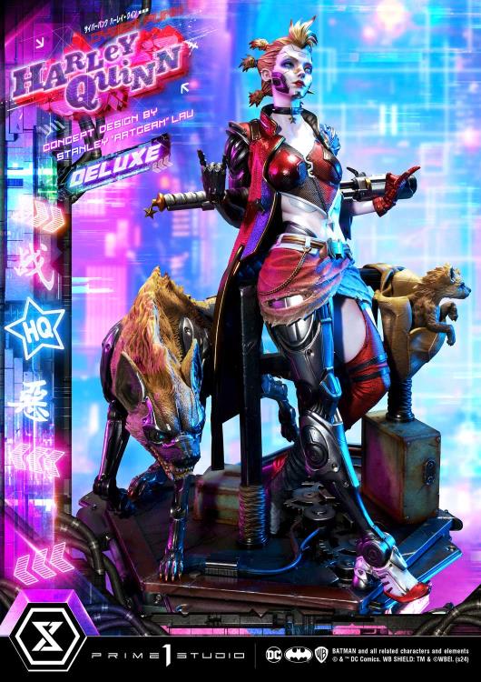 DC Comics Ultimate Premium Masterline Cyberpunk Harley Quinn Deluxe Statue Gallery Image 8