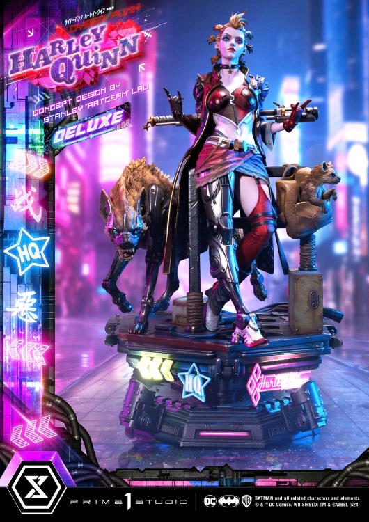DC Comics Ultimate Premium Masterline Cyberpunk Harley Quinn Deluxe Statue Gallery Image 14