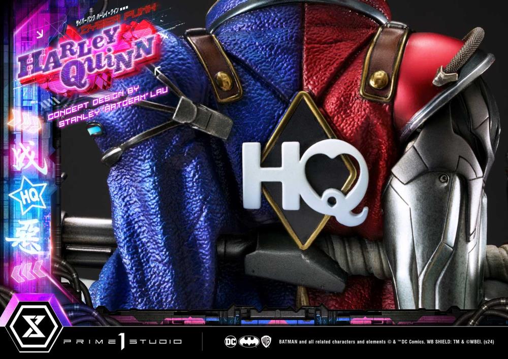 DC Comics Ultimate Premium Masterline Cyberpunk Harley Quinn Deluxe Statue Gallery Image 60
