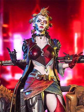 Image of DC Comics Ultimate Premium Masterline Cyberpunk Harley Quinn Deluxe Statue
