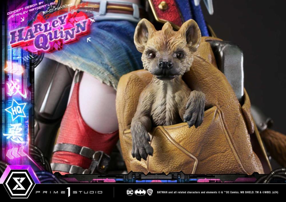 DC Comics Ultimate Premium Masterline Cyberpunk Harley Quinn Deluxe Statue (With Bonus) Gallery Image 68