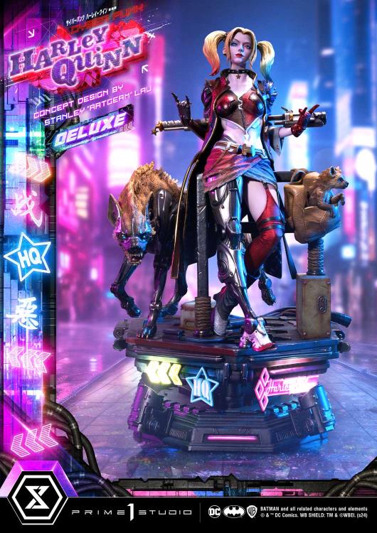 DC Comics Ultimate Premium Masterline Cyberpunk Harley Quinn Deluxe Statue (With Bonus) Gallery Image 26