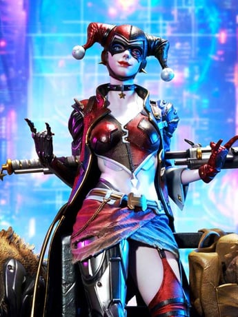 Image of DC Comics Ultimate Premium Masterline Cyberpunk Harley Quinn Deluxe Statue (With Bonus)