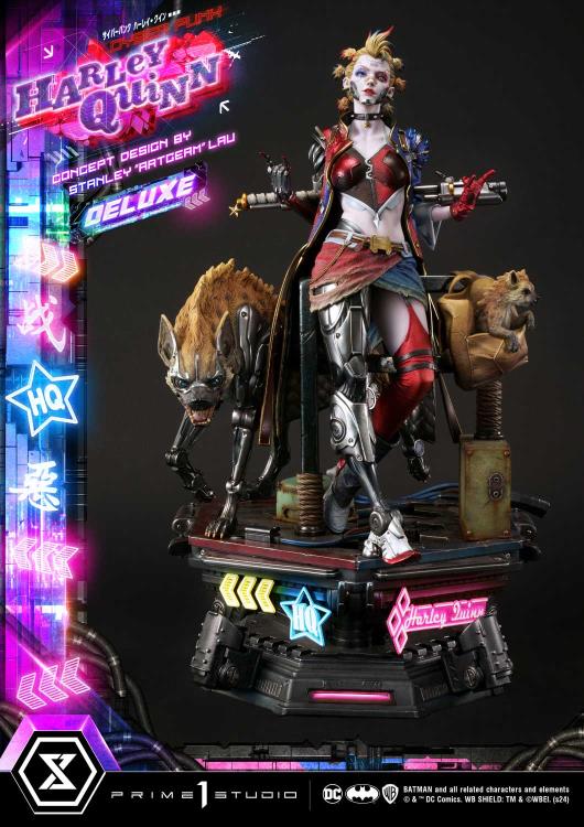 DC Comics Ultimate Premium Masterline Cyberpunk Harley Quinn Deluxe Statue (With Bonus) Gallery Image 45