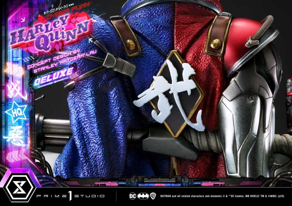 DC Comics Ultimate Premium Masterline Cyberpunk Harley Quinn Deluxe Statue (With Bonus) Gallery Image 60