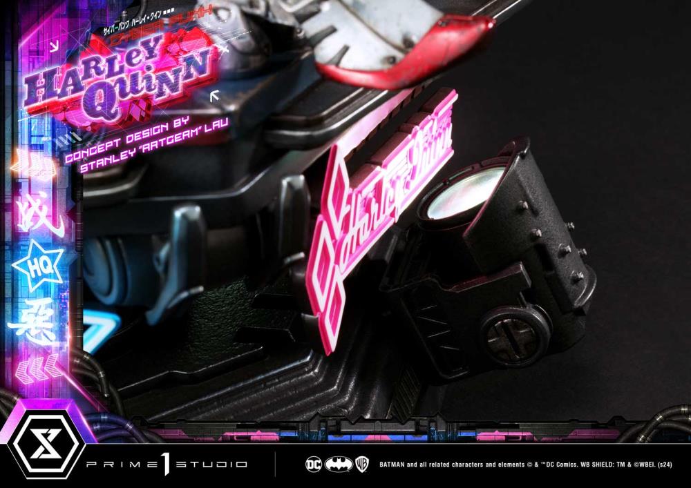 DC Comics Ultimate Premium Masterline Cyberpunk Harley Quinn Deluxe Statue (With Bonus) Gallery Image 80