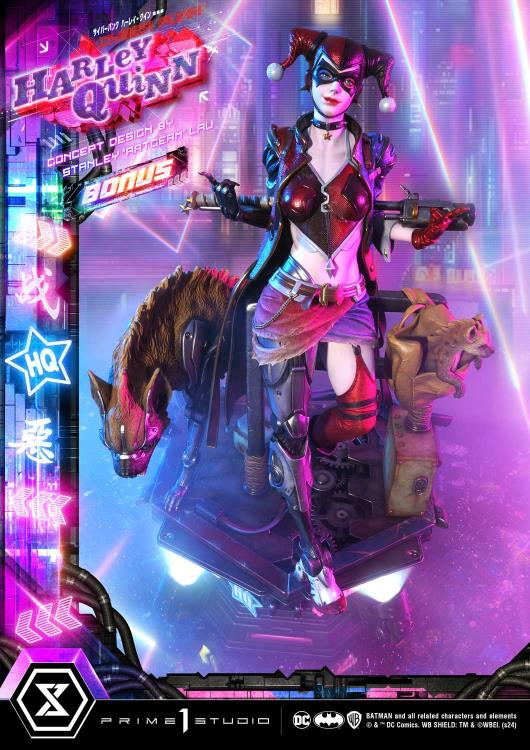 DC Comics Ultimate Premium Masterline Cyberpunk Harley Quinn Deluxe Statue (With Bonus) Gallery Image 11