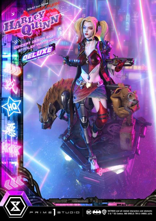 DC Comics Ultimate Premium Masterline Cyberpunk Harley Quinn Deluxe Statue (With Bonus) Gallery Image 30