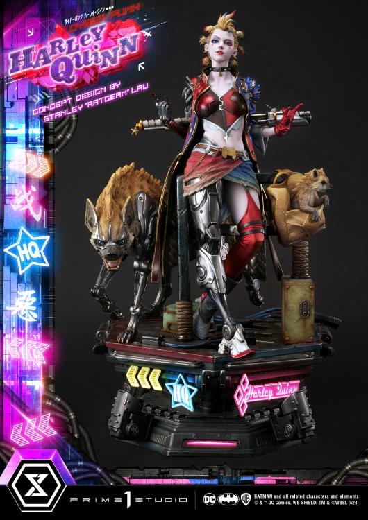 DC Comics Ultimate Premium Masterline Cyberpunk Harley Quinn Deluxe Statue (With Bonus) Gallery Image 46