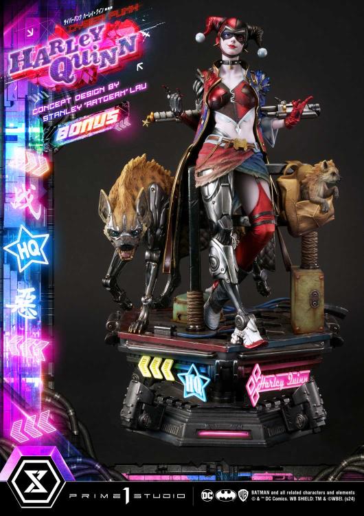 DC Comics Ultimate Premium Masterline Cyberpunk Harley Quinn Deluxe Statue (With Bonus) Gallery Image 18