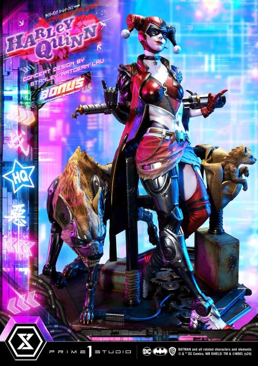 DC Comics Ultimate Premium Masterline Cyberpunk Harley Quinn Deluxe Statue (With Bonus) Gallery Image 5
