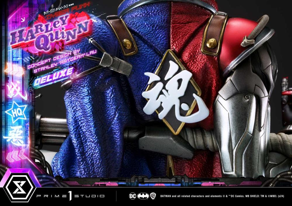 DC Comics Ultimate Premium Masterline Cyberpunk Harley Quinn Deluxe Statue (With Bonus) Gallery Image 58