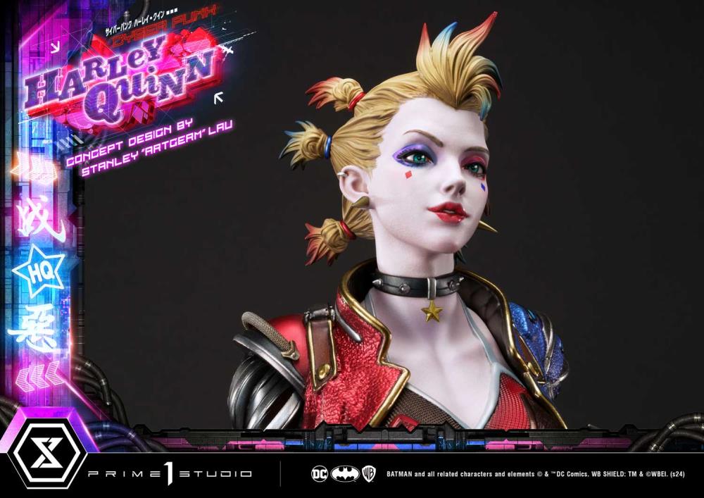 DC Comics Ultimate Premium Masterline Cyberpunk Harley Quinn Deluxe Statue (With Bonus) Gallery Image 69