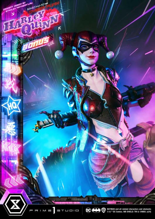 DC Comics Ultimate Premium Masterline Cyberpunk Harley Quinn Deluxe Statue (With Bonus) Gallery Image 15