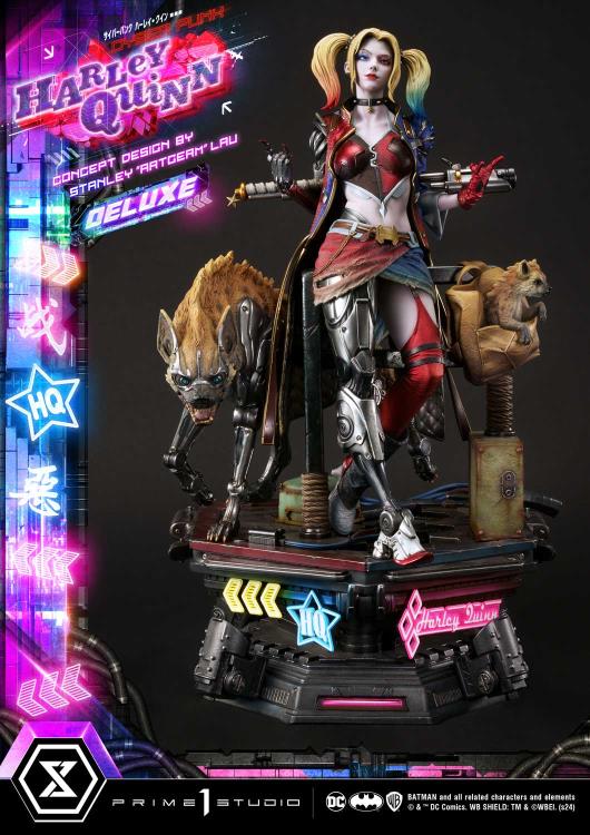 DC Comics Ultimate Premium Masterline Cyberpunk Harley Quinn Deluxe Statue (With Bonus) Gallery Image 53