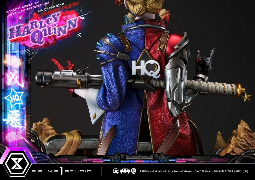 DC Comics Ultimate Premium Masterline Cyberpunk Harley Quinn Deluxe Statue (With Bonus) Gallery Image 67