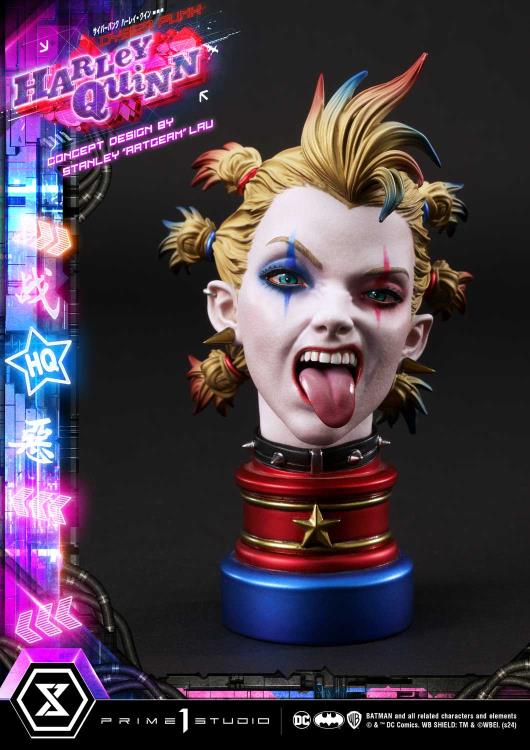DC Comics Ultimate Premium Masterline Cyberpunk Harley Quinn Deluxe Statue (With Bonus) Gallery Image 89